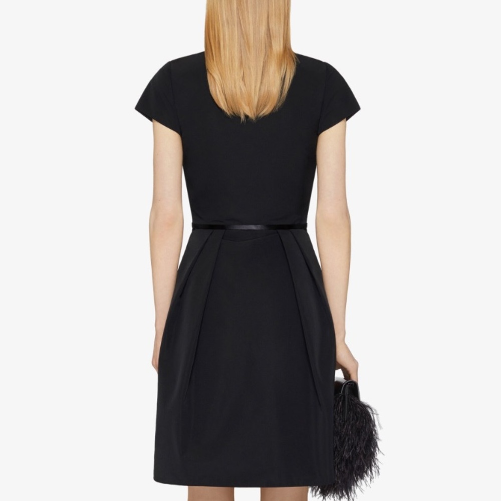 Givenchy 4G-Bow Black Taffeta Mini Dress Size 36/4 NWT - Picture 8 of 12